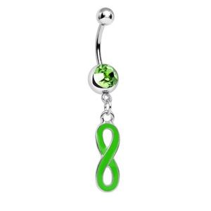 🆕 BOGO- Green Gem Infinity Belly Ring